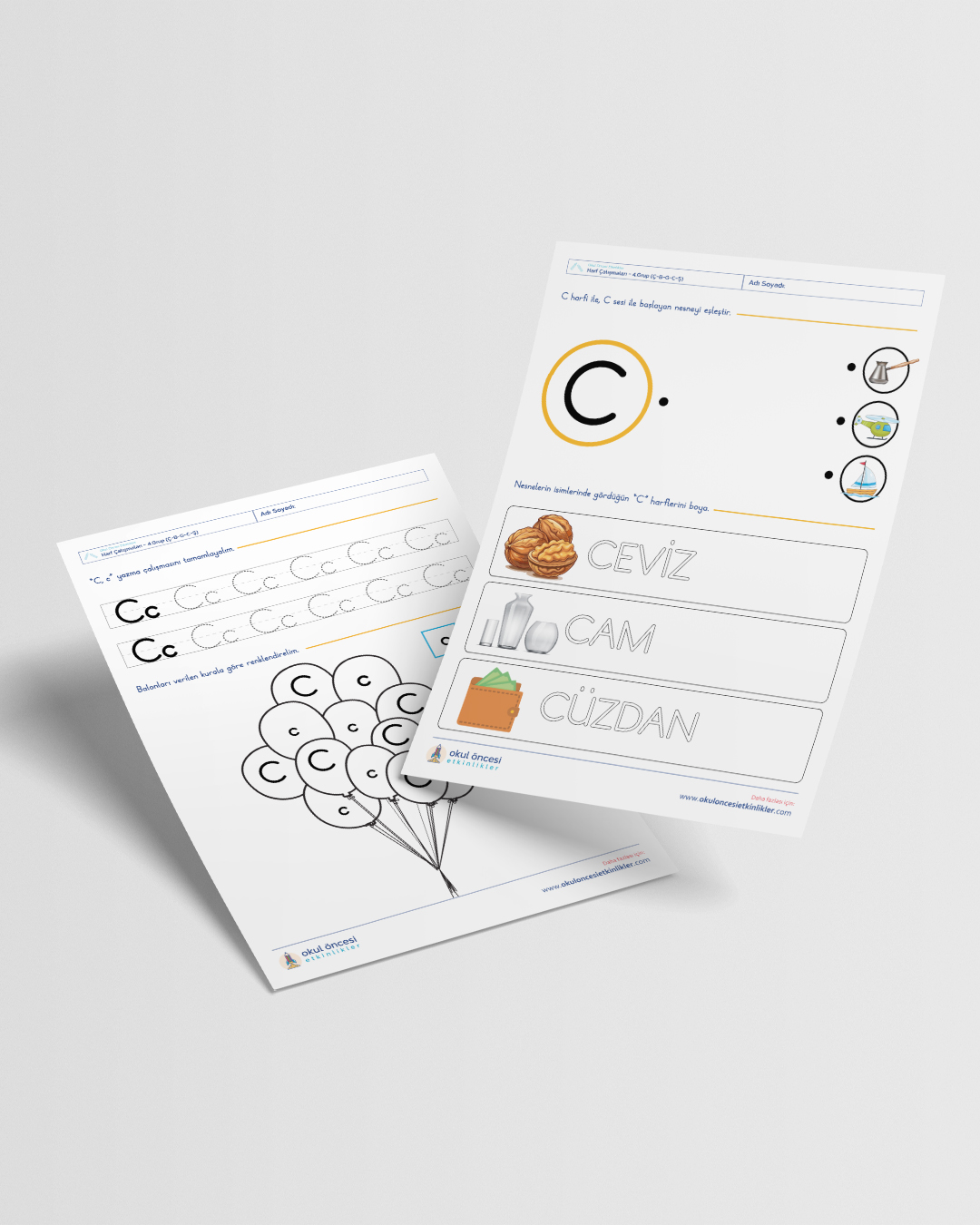 Harf ve Ses Tanıma - 4.Grup (Ç-B-G-C-Ş)