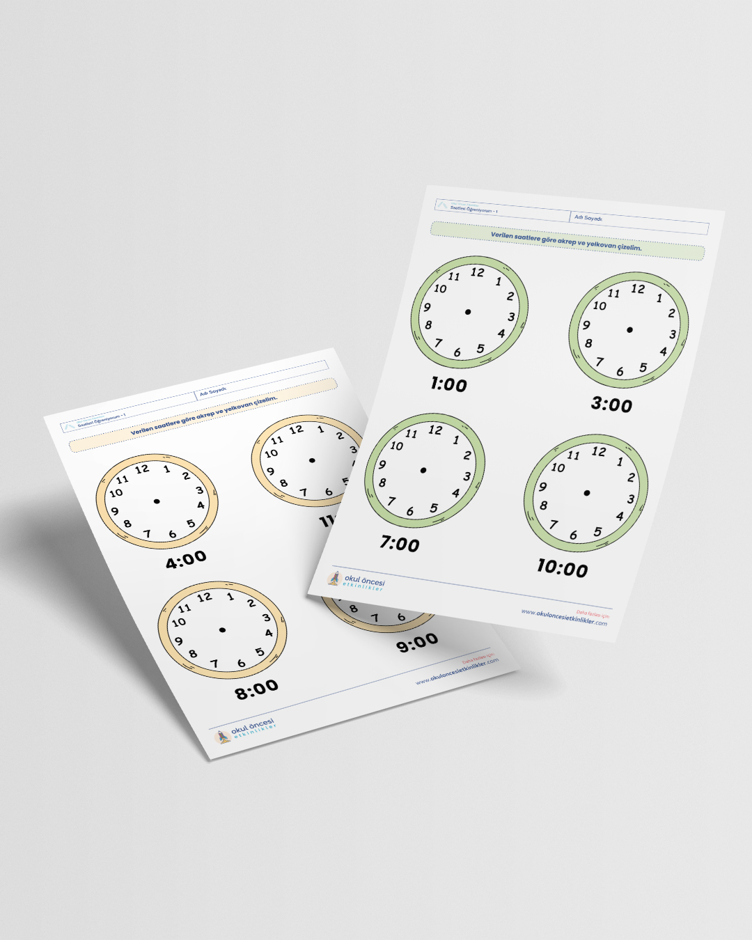 Saatleri Öğreniyorum - 1