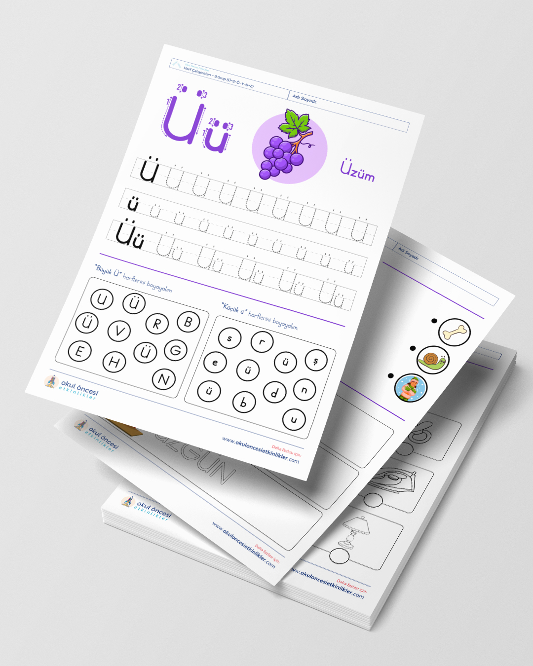 Harf ve Ses Tanıma - 3.Grup (Ü-S-Ö-Y-D-Z)